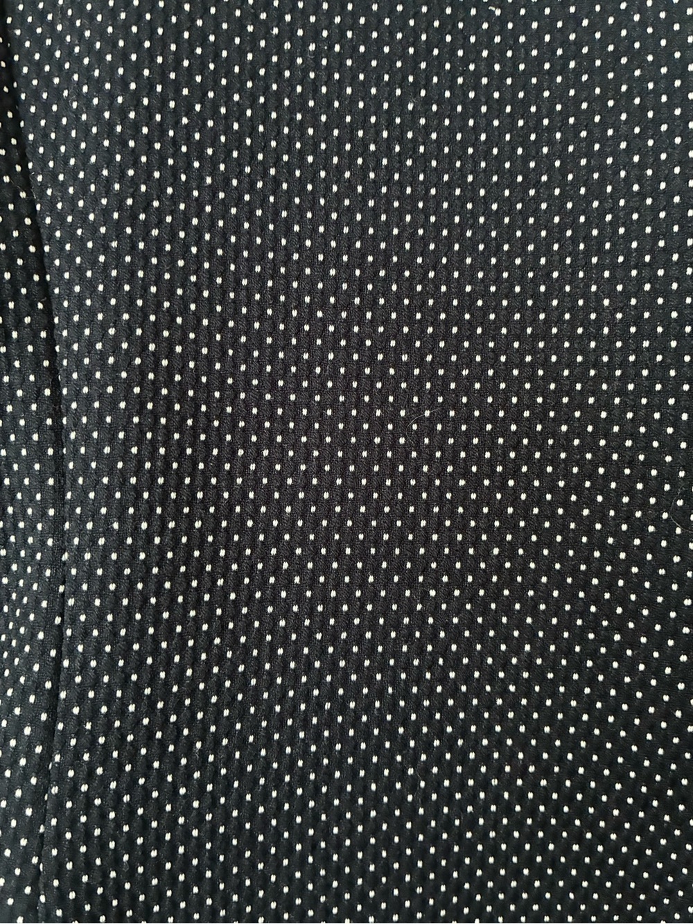 ZARA Navy Microdot Single-Button Blazer - Picture 4 of 4